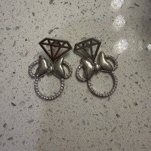 Disney x Baublebar Minnie Mouse diamond shaped earrings